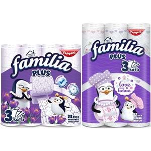 Familia Avantaj Set Plus Tuvalet Kağıdı 32 Li Rulo Sihirli Çiçekler + 12 Li Rulo Havlu Love My