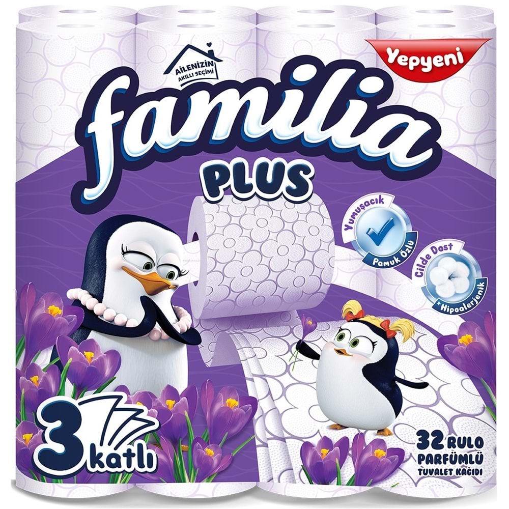 Familia Avantaj Set Plus Tuvalet Kağıdı 32 Li Rulo Sihirli Çiçekler + 12 Li Rulo Organik Bambu Özlü