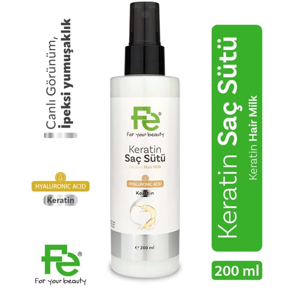 Fe Keratin Saç Sütü 200ML (2 Li Set)