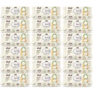 Fibril Islak Havlu Bebek Mendil 90 Yaprak Zeytinyağlı Plastik Kapaklı (18 Li Set) 1620 Yaprak
