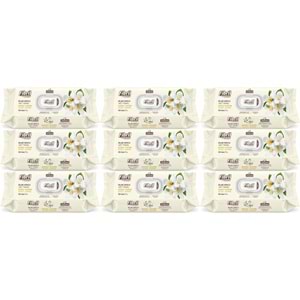 Fibril Islak Havlu Mendil 90 Yaprak Gizemli Yasemin Plastik Kapaklı (9 Lu Set) 810 Yaprak