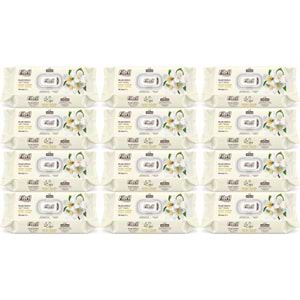 Fibril Islak Havlu Mendil 90 Yaprak Gizemli Yasemin Plastik Kapaklı (12 Li Set) 1080 Yaprak