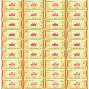 Fibril Islak Havlu Mendil 90 Yaprak Bebek Plastik Kapaklı (36 Lı Set) 3240 Yaprak