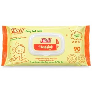 Fibril Islak Havlu Bebek Mendil 90 Yaprak Zeytinyağlı & Bebek (Karma 12 Li Set) 1080 Yaprak