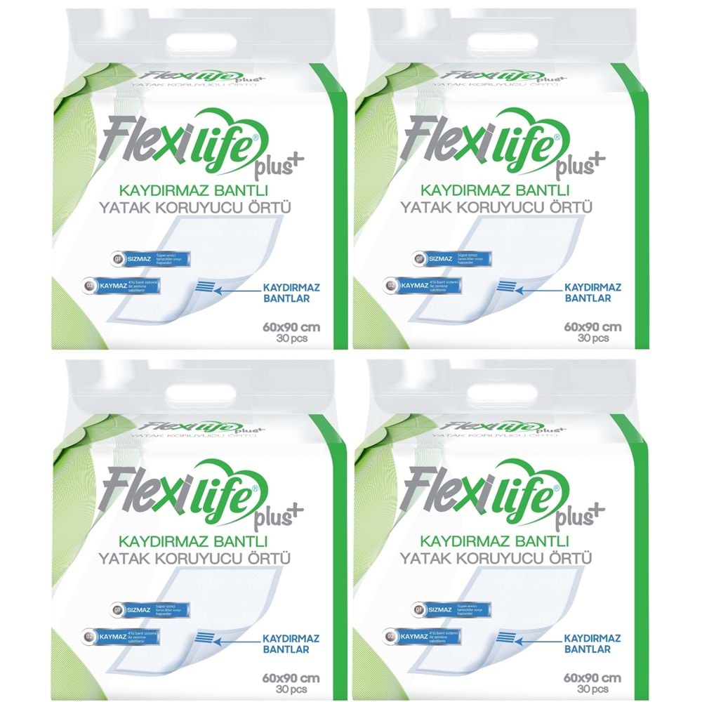 Flexi Life Hasta Alt Açma Yatak Koruyucu Örtü 60*90CM 120 Adet Kaydırmaz