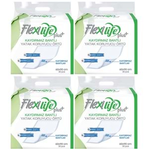 Flexi Life Hasta Alt Açma Yatak Koruyucu Örtü 60*90CM 120 Adet Kaydırmaz