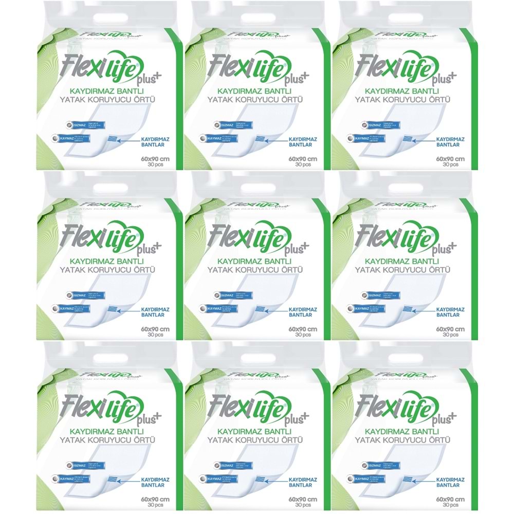 Flexi Life Hasta Alt Açma Yatak Koruyucu Örtü 60*90CM Kaydırmaz 270 Adet (9PK*30)