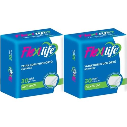 Flexi Life Kedi - Köpek - Evcil Haycan Çiş Tuvalet Eğitim Pedi 60*90CM 60 Adet (2PK*30)