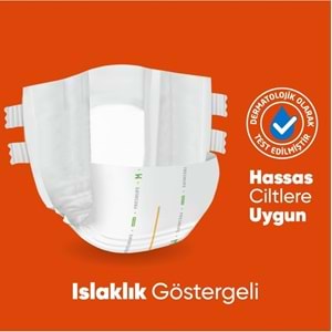 FreshLife Yetişkin Hasta Bezi Bantlı M - Medium - Orta 120 Adet (4PK*30)