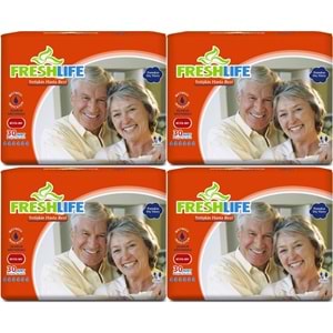 FreshLife Yetişkin Hasta Bezi Bel Bantlı L - Large - Büyük 120 Adet (4PK*30)