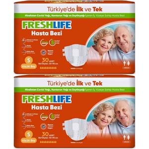 FreshLife Yetişkin Hasta Bezi Bel Bantlı S - Küçük - Small 60 Adet (2PK*30)