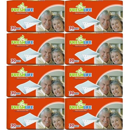 FreshLife Hasta Yatak Koruyucu 60*90CM 240 Adet (8PK*30)