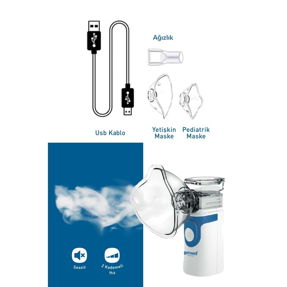 Getwell (Avantaj Pk 1) Ateş Ölçer Kızıl Ötesi Alından - Temassız / Mesh Nebulizatör Şarjlı