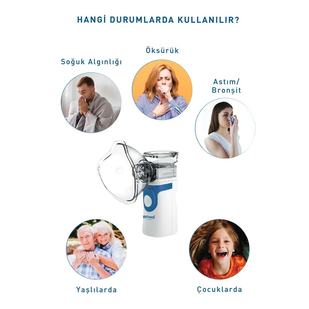 Getwell (Avantaj Pk 1) Ateş Ölçer Kızıl Ötesi Alından - Temassız / Mesh Nebulizatör Şarjlı