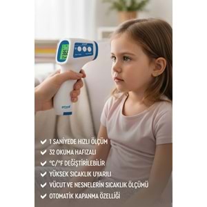 Getwell Ateş Ölçer Kızıl Ötesi Alından - Temassız - Uzaktan (Yetişkin & Bebek & Çocuk) (3 Lü Set)