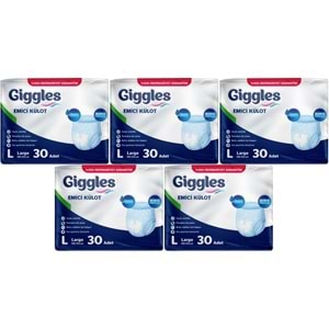 Giggles Yetişkin Bezi Emici Külot L-Büyük 150 Adet (5PK*30)