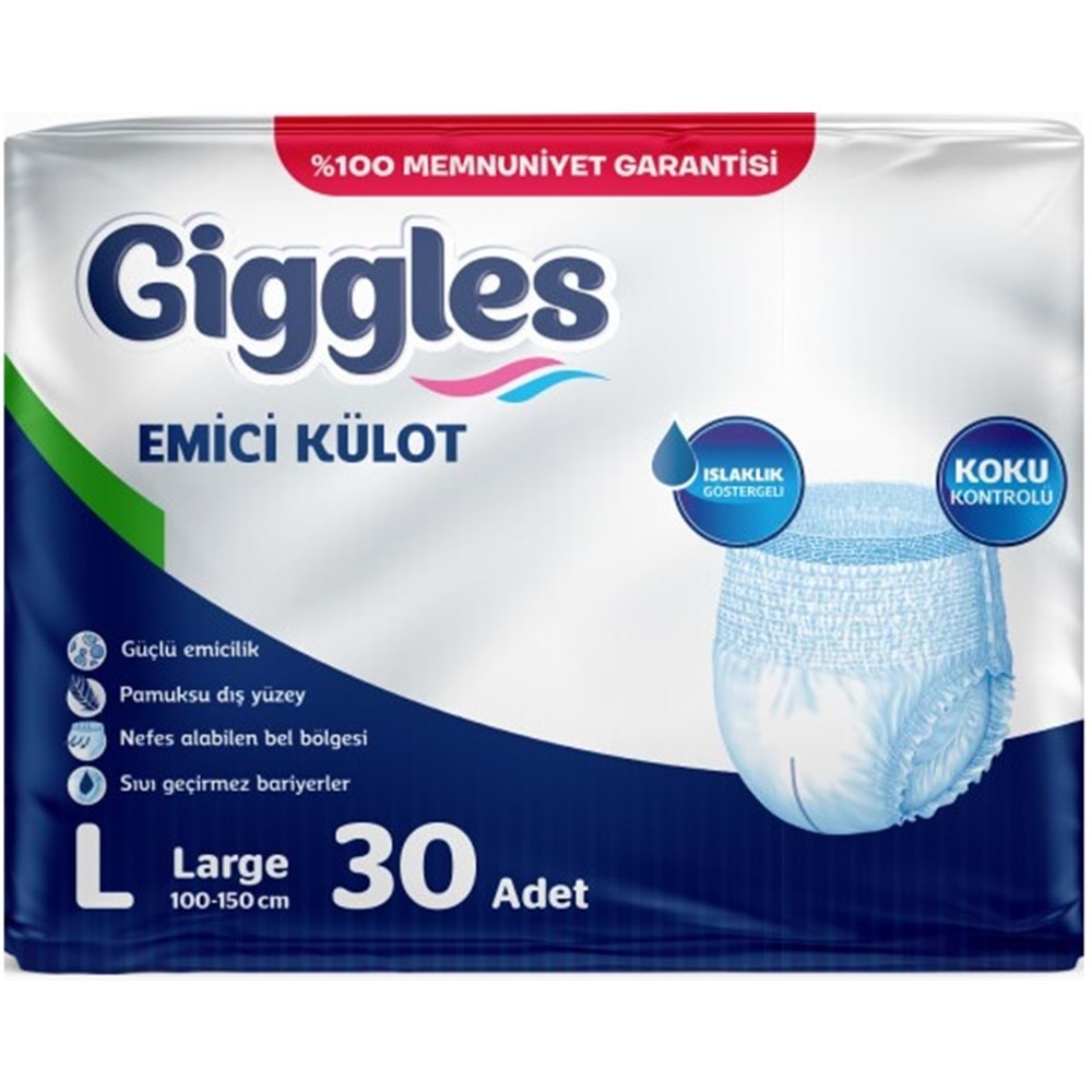 Giggles Yetişkin Bezi Emici Külot L-Büyük 150 Adet (5PK*30)