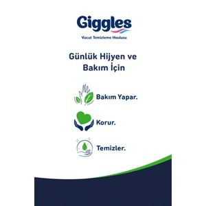 Giggles Yetişkin Vücut Temizleme Islak Mendil Havlu 300 Yaprak XL (Beyaz Sabun Kokulu) (6PK*50)