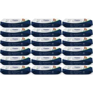 Giggles Yetişkin Vücut Temizleme Islak Mendil Havlu 900 Yaprak XL (Beyaz Sabun Kokulu) (18PK*50)