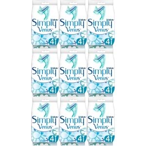 Gillette Simply Venus 2 Kullan At Kadın Tıraş Bıçağı 36 Lı Set (9PK*4)