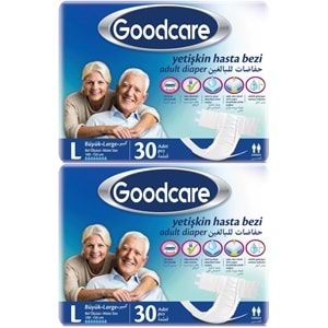 Goodcare Yetişkin Bezi Bel Bantlı Tekstil Yüzey L - Large - Büyük 60 Adet