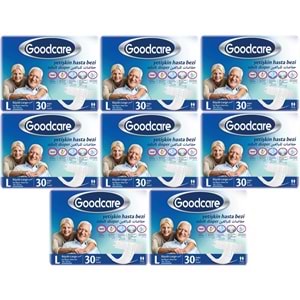 Goodcare Yetişkin Bezi Bel Bantlı Tekstil Yüzey L - Large - Büyük 240 Adet