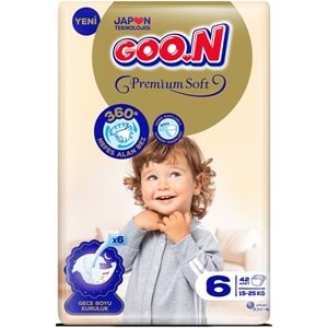 Goon Premium Soft Bebek Bezi Beden:6 (15-25KG) Extra Large 168 Adet Avantaj Fırsat Pk