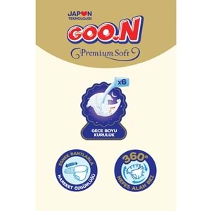 Goon Premium Soft Bebek Bezi Beden:6 (15-25KG) Extra Large 168 Adet Avantaj Fırsat Pk