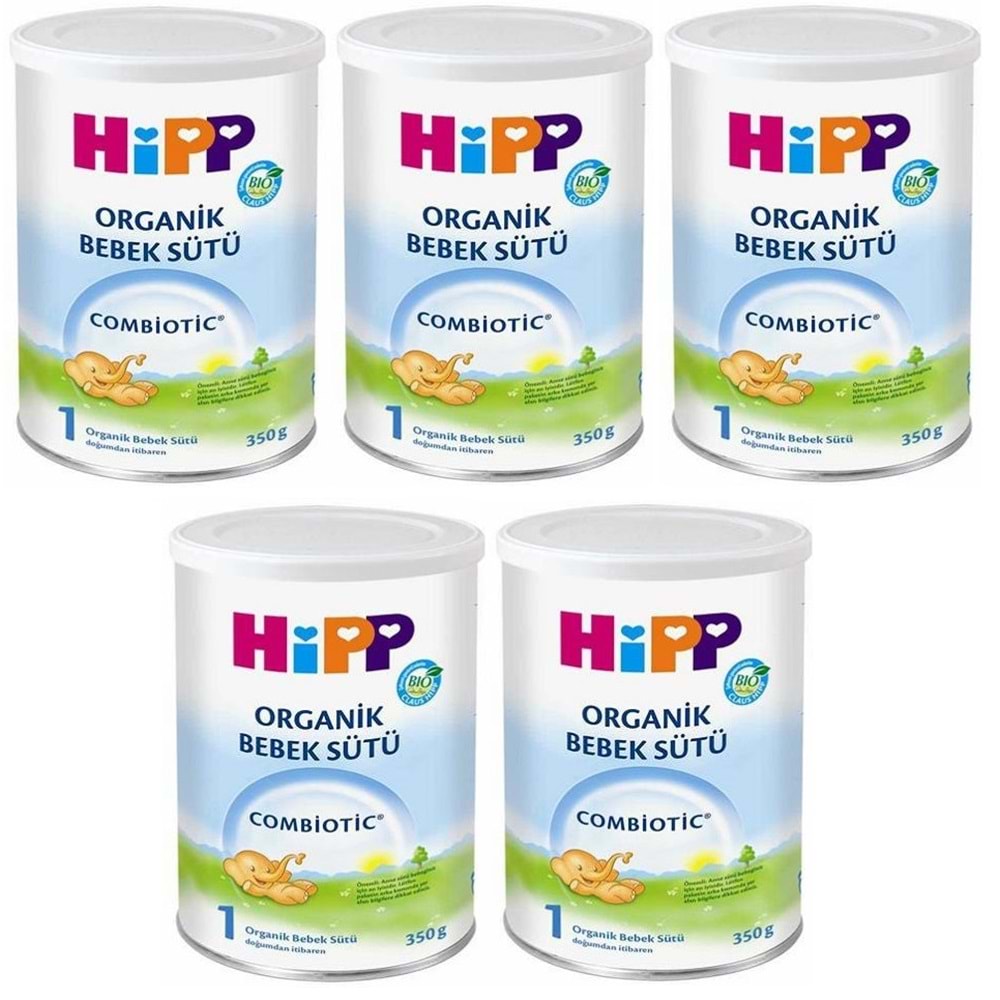 Hipp Organik Combiotic Bebek Sütü 350GR No:1 (5 Li Set)