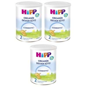 Hipp Organik Combiotic Bebek Sütü 350GR No:2 (3 Lü Set)