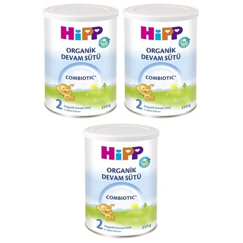Hipp Organik Combiotic Bebek Sütü 350GR No:2 (3 Lü Set)