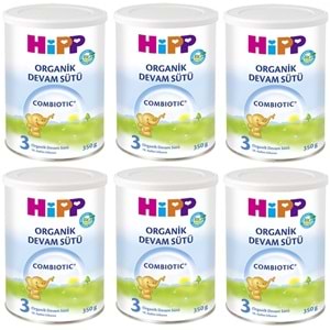 Hipp Organik Combiotic Bebek Sütü 350GR No:3 (6 Lı Set)