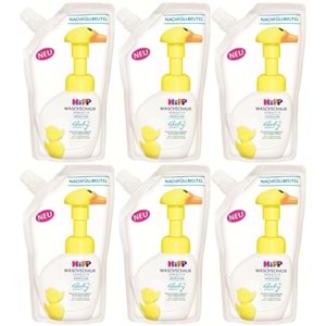 Hipp Babysanft Bebek/Çoçuk El Yıkama Köpüğü 250ML (Yedek Poşet) (6 Lı Set)