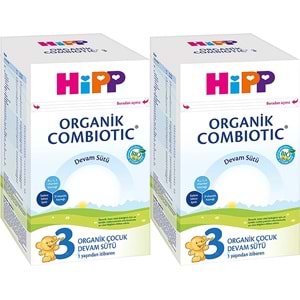 Hipp Organik Combiotic Bebek Devam Sütü 800GR No:3 (9. Aydan İtibaren) (2 Li Set)