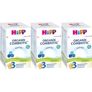 Hipp Organik Combiotic Bebek Devam Sütü 800GR No:3 (9. Aydan İtibaren) (3 Lü Set)