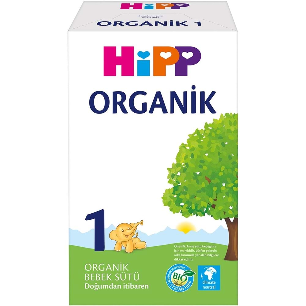 Hipp Organik Bebek Sütü 600GR No:1 (1. Aydan İtibaren) (2 Li Set)