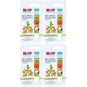 Hipp Babysanft Organik Dudak Nemlendiricisi Ultra Sensıtıv 4.8GR (Yeşil) (4 Lü Set)