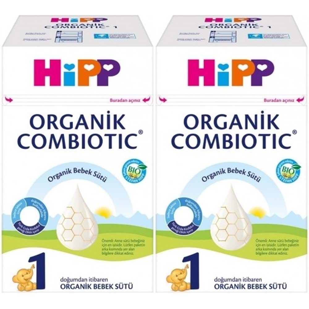 Hipp Organik Combiotic Bebek Sütü 600GR No:1 (0-6 Ay) (2 Li Set)