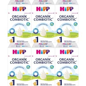 Hipp Organik Combiotic Bebek Sütü 600GR No:1 (0-6 Ay) (6 Lı Set)