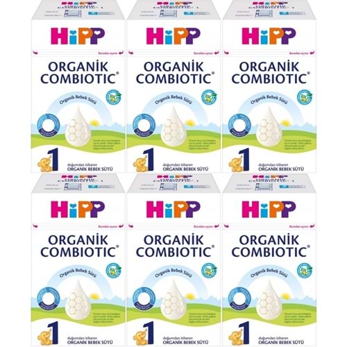 Hipp Organik Combiotic Bebek Sütü 600GR No:1 (0-6 Ay) (6 Lı Set)
