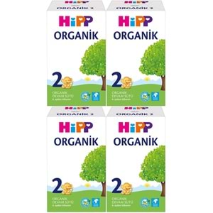 Hipp Organik Devam Sütü 600GR No:2 (6. Aydan İtibaren) (4 Lü Set)