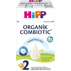 Hipp Organik Combiotic Devam Sütü 600GR No:2 (6-12 Ay) (4 Lü Set)
