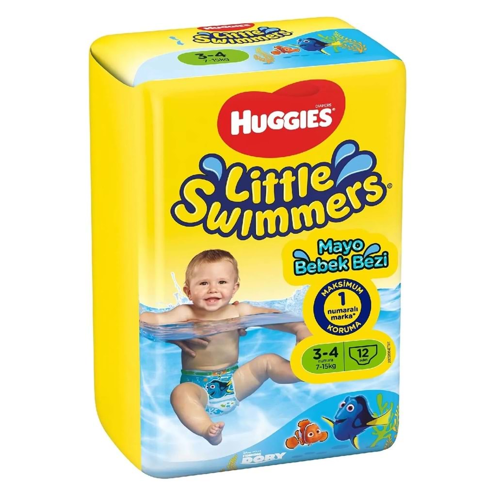 Huggıes Little Swımmers Mayo Bebek Bezi Karma Koli 3-4 ve 5-6 Beden 36 Paket (Standlı Koli)