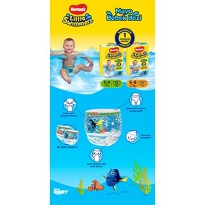 Huggıes Little Swımmers Mayo Bebek Bezi Karma Koli 3-4 ve 5-6 Beden 36 Paket (Standlı Koli)