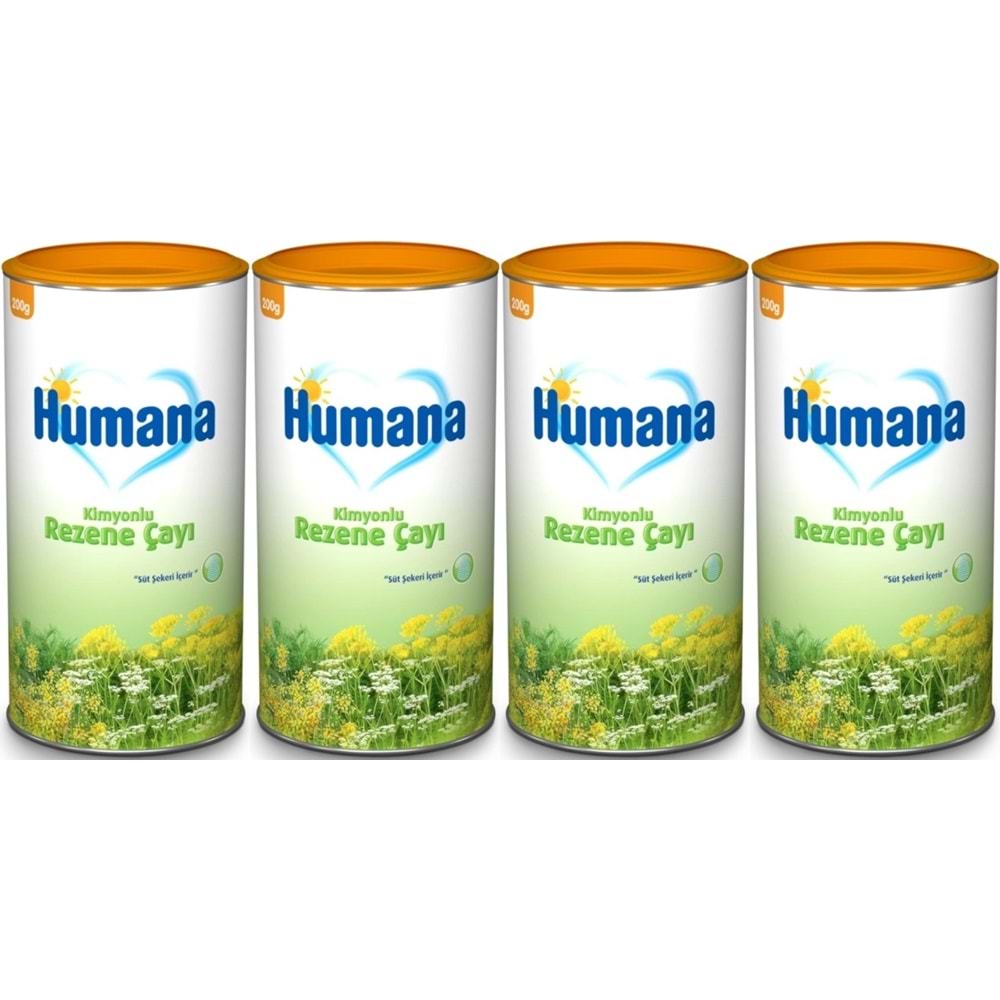 Humana Kimyonlu Rezene Bitki Çayı - Tozu 200GR (4 Lü Set)