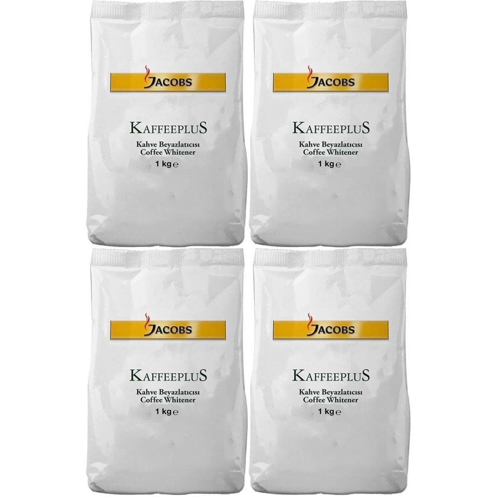 Jacobs Kaffeeplus Kahve Beyazlatıcısı / Süt Tozu 1KG (4 Lü Set)
