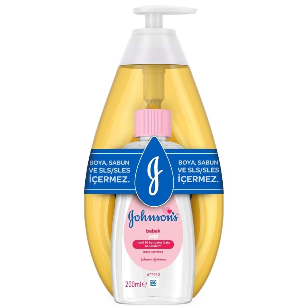 Johnsons Baby Bebek Şampuanı Klasik 750Ml+Bebek Yağı 200Ml (3 Lü Set)