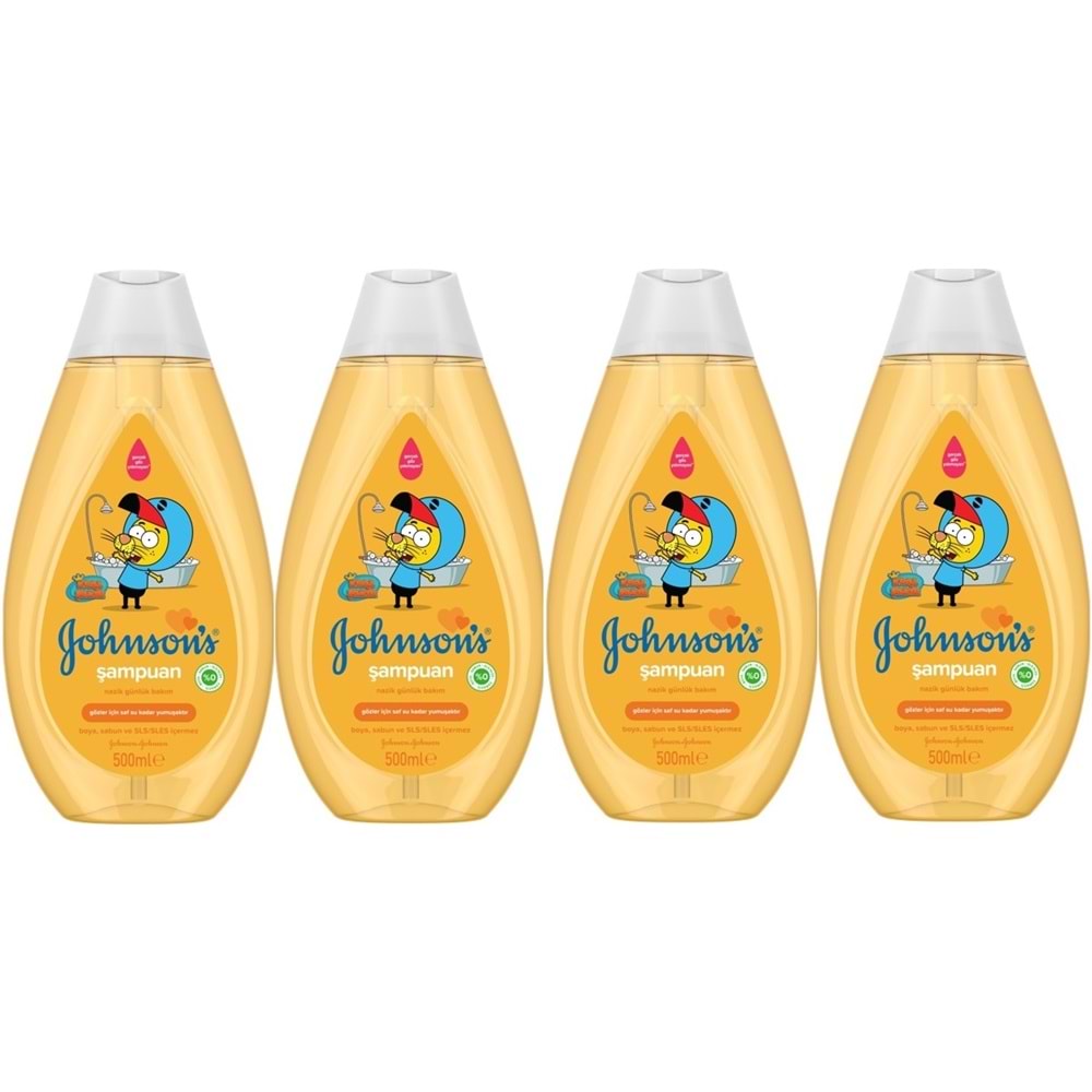 Johnsons Baby Bebek Şampuanı 500ML Kral Şakir Klasik (4 Lü Set)