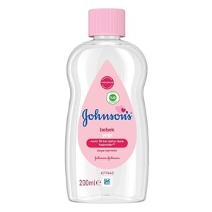 Johnsons Baby Bebek Yağı 200ML Nemlendirici (Pembe) (6 Lı Set)