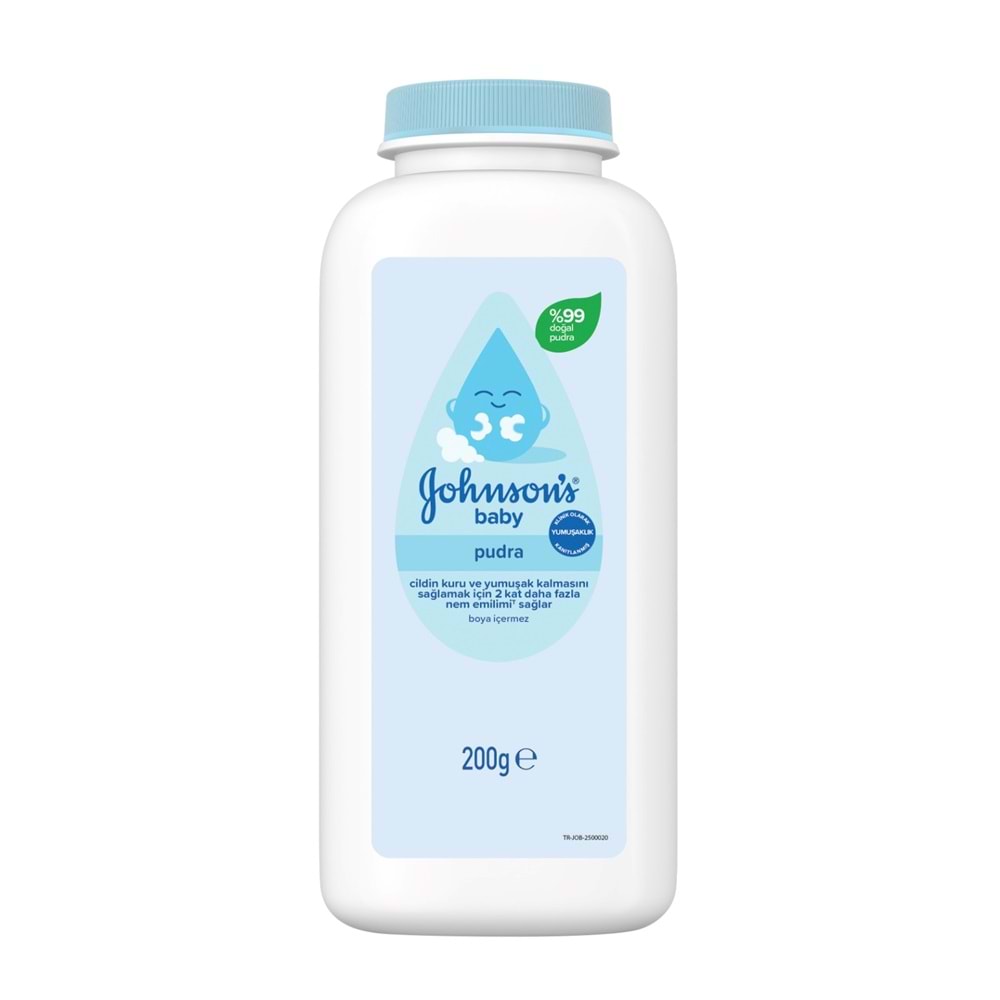 Johnsons Baby Bebek Pudrası 200GR Klasik (%99 Doğal) (4 Lü Set)